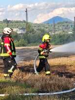 Druhý zásah dňa – požiar strniska Druhý zásah dňa – požiar strniska